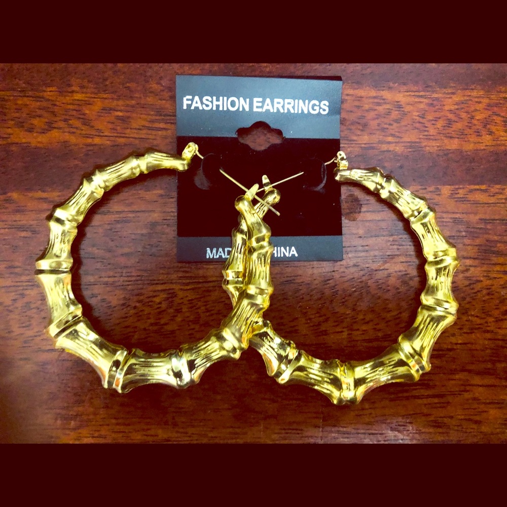 Gold earrings